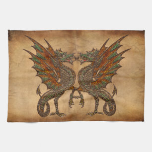 Linge De Cuisine Yes Old Medieval Dragon Design