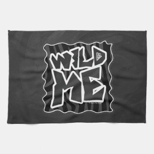 Linge De Cuisine Zebra Wild me Noir et gris