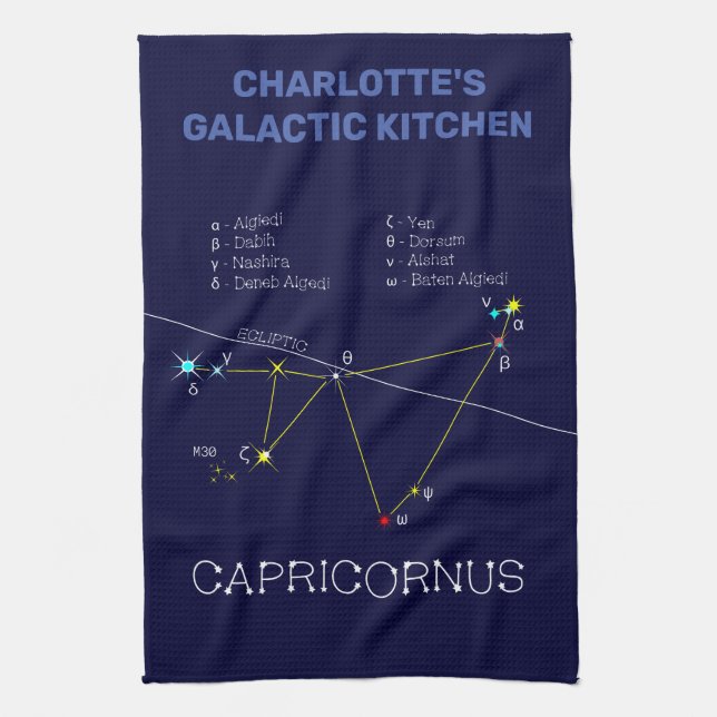Linge De Cuisine Zodiaque Capricornus (Vertical)