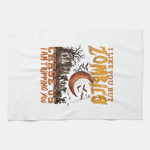 Linge De Cuisine Zombies nous poursuivent Halloween Cimetière Crois