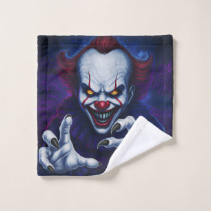 Linge de lavage Clown effrayant