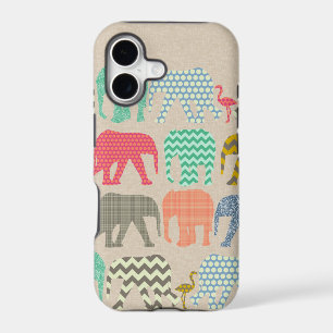 linge de maison éléphants et flamants