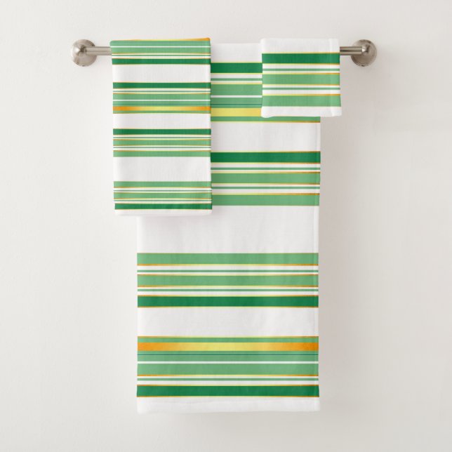 Linge Luxe Populaire Green Gold Texture Collection (En situation)