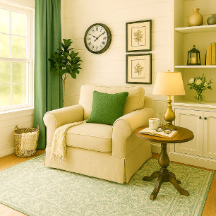Linge vert mousse Comme Oreiller