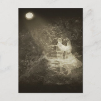 Linger in the Moonlight 1 Antiqued Postcard