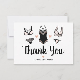 Lingerie Bachelorette Merci plat
