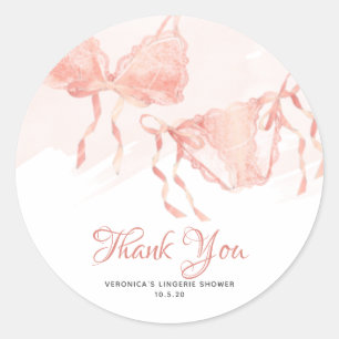 Lingerie Blush Bridal Gift Tags