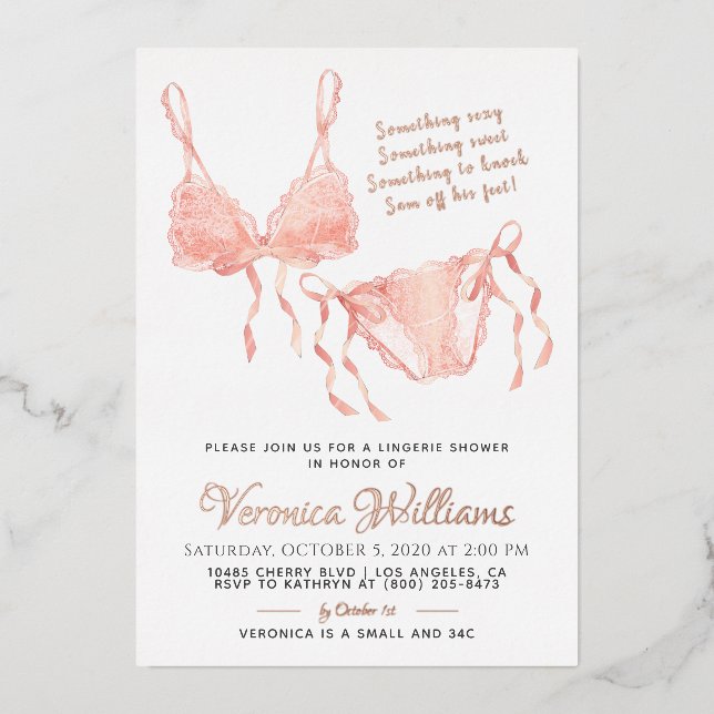 Lingerie Blush Bridal Shower (Front)