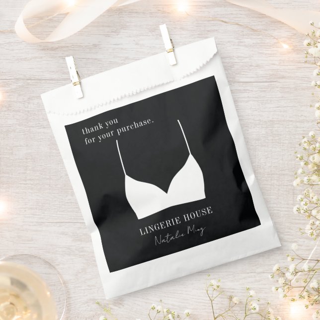 Lingerie Boutique thank you for your purchase Favour Bag (Clipped)