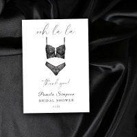 Lingerie Bridal Shower Bachelorette Thank you