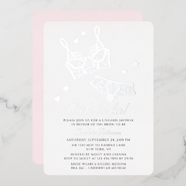 Lingerie Bridal Shower Panty Bachelorette Party (Front/Back)