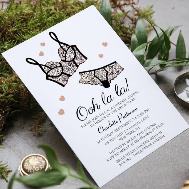 Lingerie Bridal Shower Panty Bachelorette Party Invitation (Creator Uploaded)