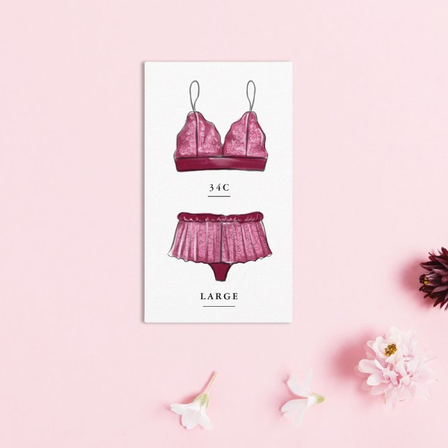 Lingerie Bridal Shower Size Insert (Creator Uploaded)