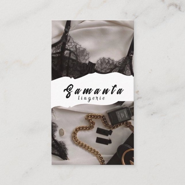 Lingerie Business Card (Front)