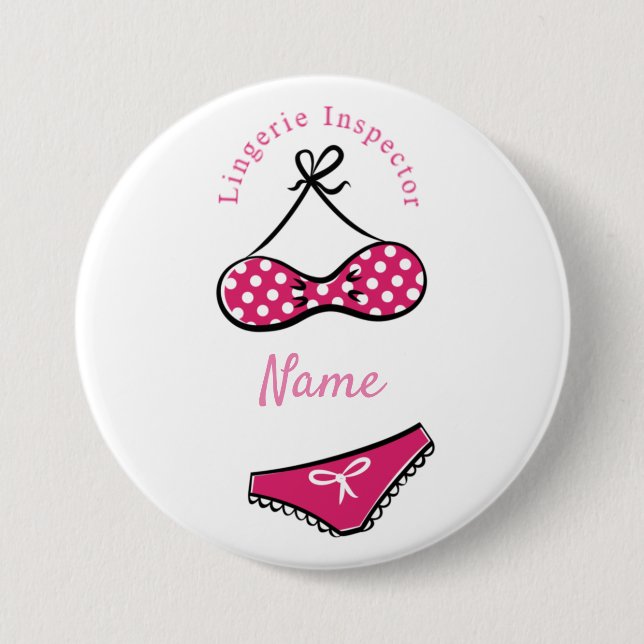Lingerie Inspector Thunder_Cove 3 Inch Round Button (Front)