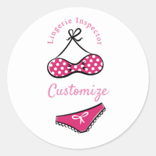 Lingerie Inspector Thunder_Cove Classic Round Sticker