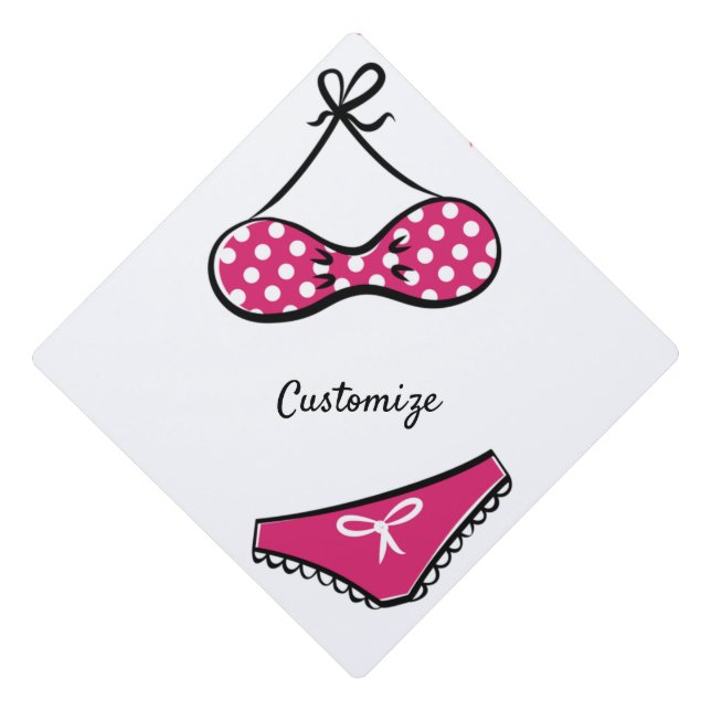 Lingerie Inspector Thunder_Cove Graduation Cap Topper (Front)
