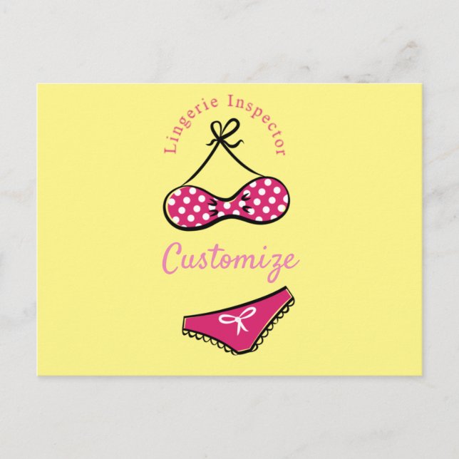 Lingerie Inspector Thunder_Cove Postcard (Front)