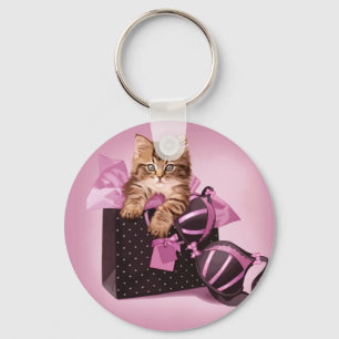 Lingerie Kitten Keychain