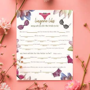 Lingerie Libs (conseil à la mariée) Feuille de pap