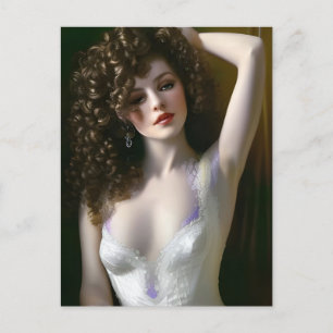 Lingerie Model Postcard
