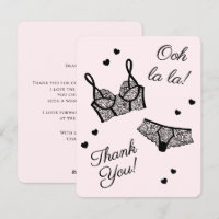 Lingerie Party Bridal Shower Panty Party Thank You