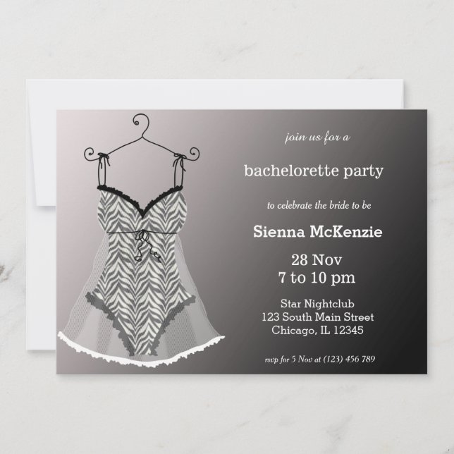 Lingerie Party Invitation (Front)