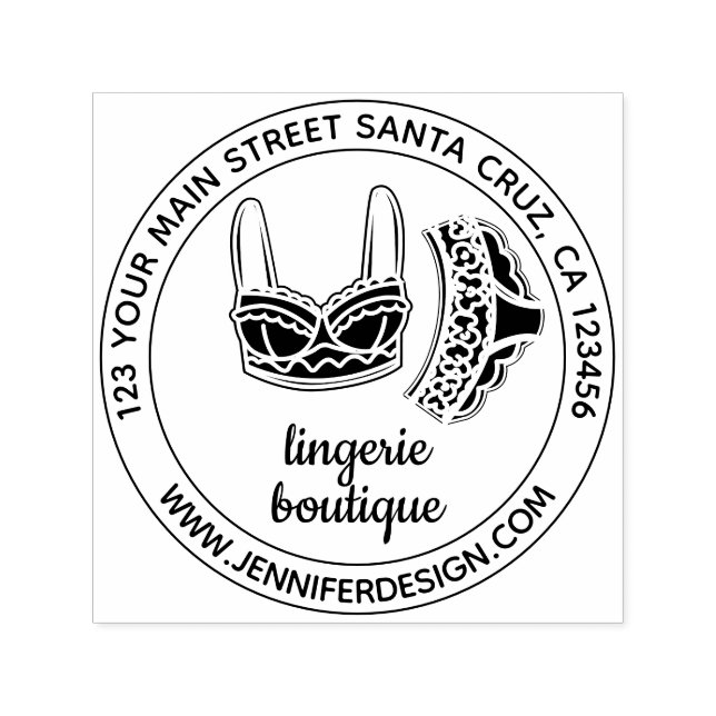 Lingerie Self-inking Stamp (Design)