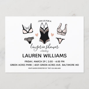 Lingerie Shower Invitation
