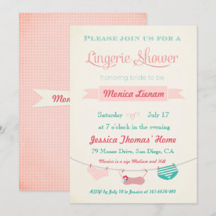 Lingerie Shower Invitation