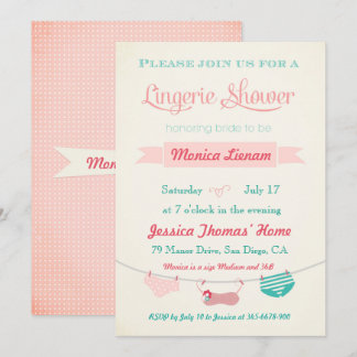 Lingerie Shower Invitation