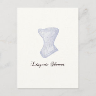 Lingerie Shower Postcard