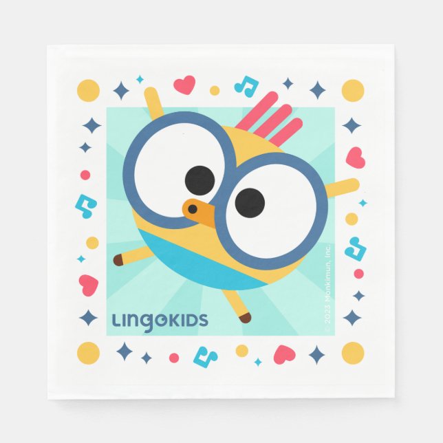 Lingokids Party Paper Napkins with Billy (Front)