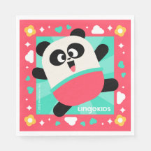 Lingokids Party Paper Napkins with Elliot