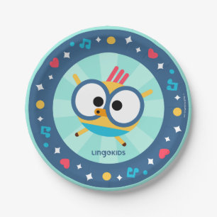 Lingokids Party Paper Plates with Billy
