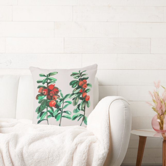 Lingonberry Throw Pillow (Couch)