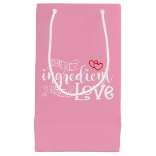 L'ingrédient clé est l'amour Valentin Sac cadeau