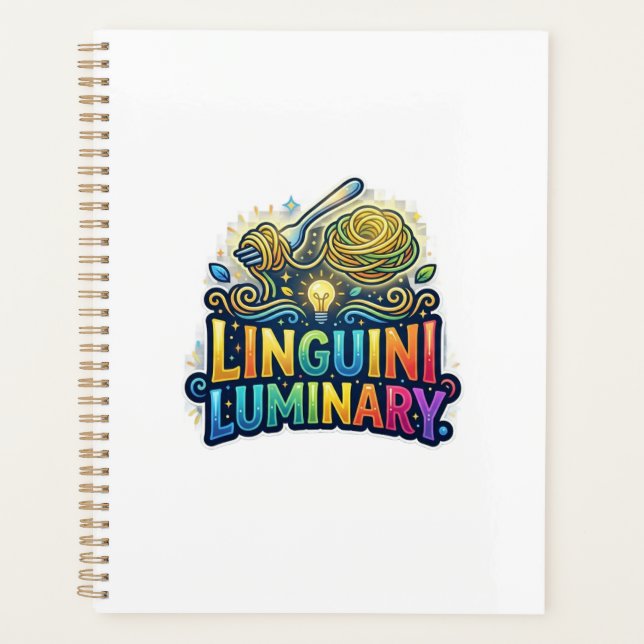 Linguini Luminary T-Shirt Planner (Front)