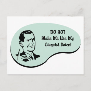 Linguist Voice Postcard