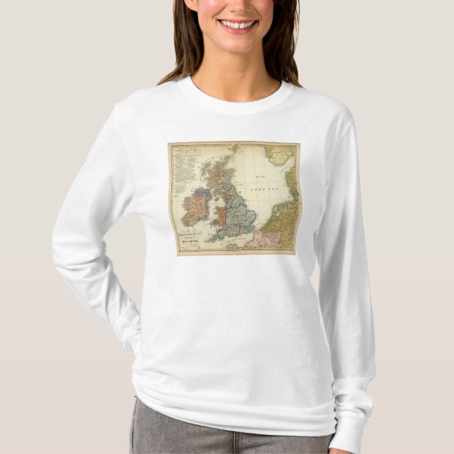 Linguistic map of British Isles T-Shirt (Front)
