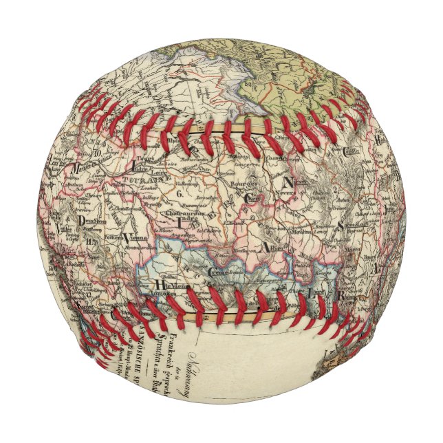 Linguistic map of France Baseball (Front)