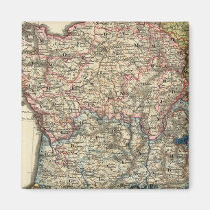 Linguistic map of France Magnet