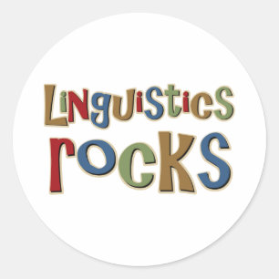 Linguistics Rocks Classic Round Sticker