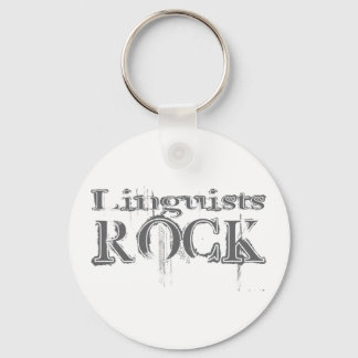 Linguists Rock Keychain