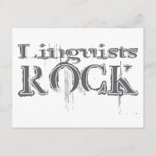 Linguists Rock Postcard