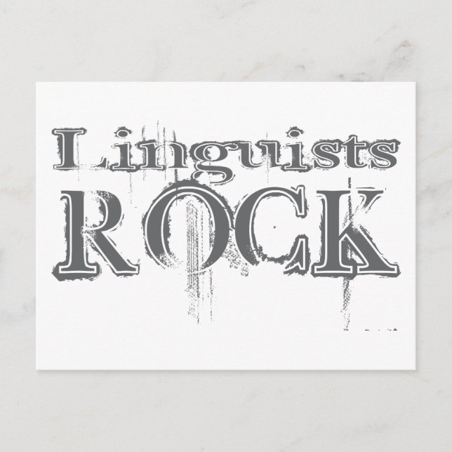 Linguists Rock Postcard (Front)