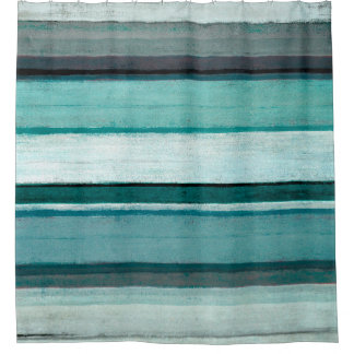 'Link' Teal and Grey Abstract Art