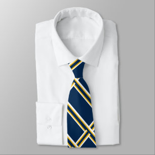 Linked Blue and Gold Tie