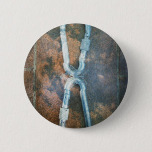 Linked Carabiners Art Print 2 Inch Round Button