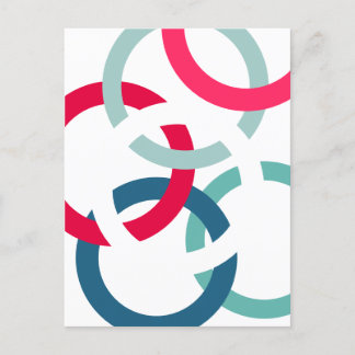 Linked Circles Postcard